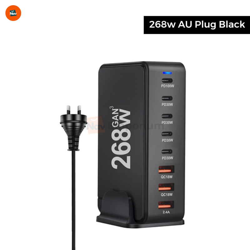 User connecting devices to TechPi charging hub 