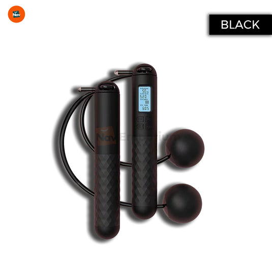 Portable fitness jump rope set 