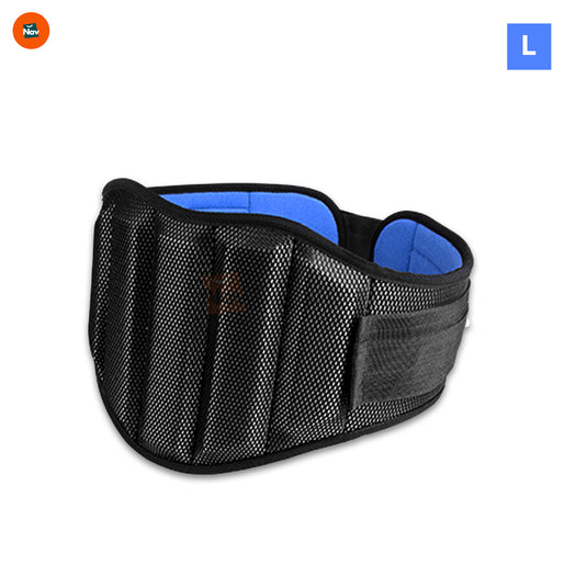Active individual using back brace comfortably 