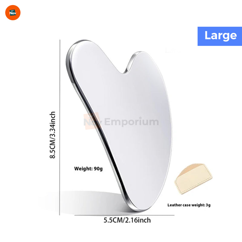 Facial massager with skincare items 