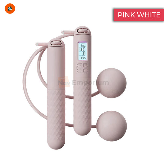 Ergonomic design weighted jump rope 