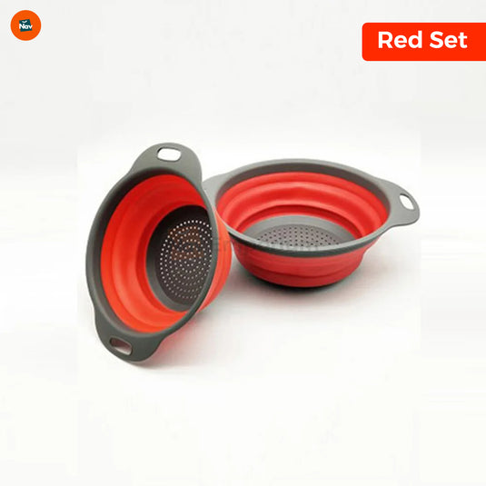 Compact storage silicone colander  2