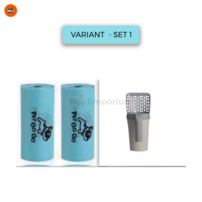 Set 1 Self-cleaning cat litter scoop