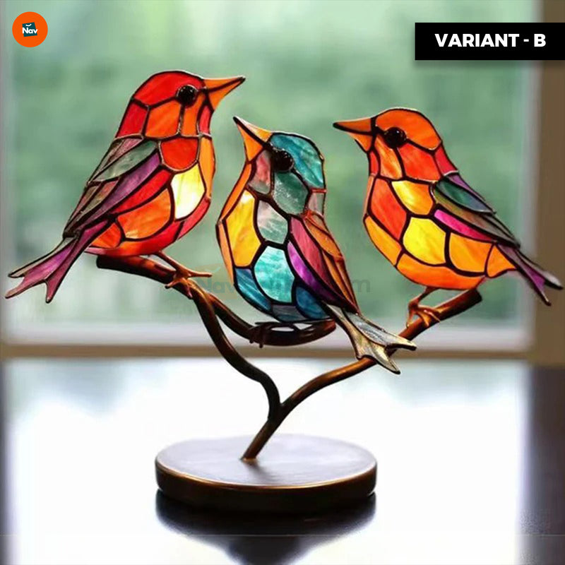 Decorative bird suncatcher