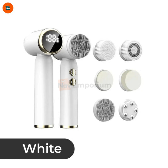 shows hot cold facial brush