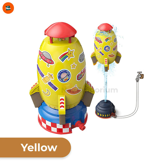  Variant view of rocket sprinkler toy color yellow