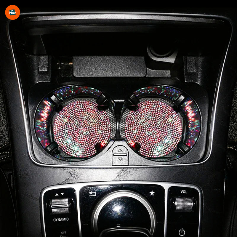 Luxury car interior sparkle 