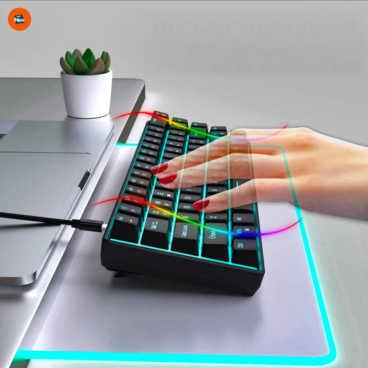  Hall Effect keyboard in modern workspace scene