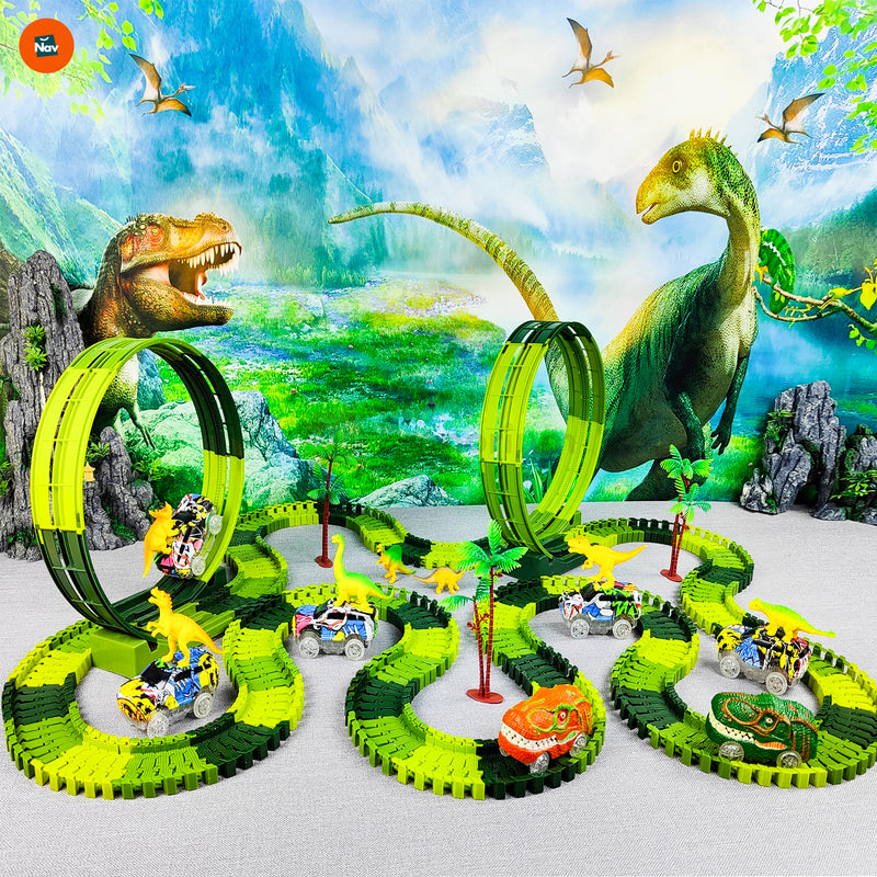 Adjustable race track for toddlers 