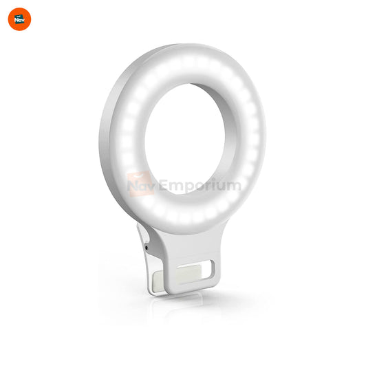 Portable ring light for selfies 