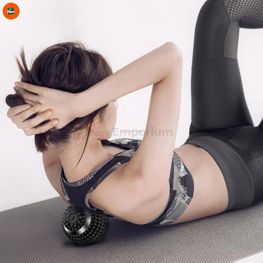 Lifestyle image user with vibrating massage ball 