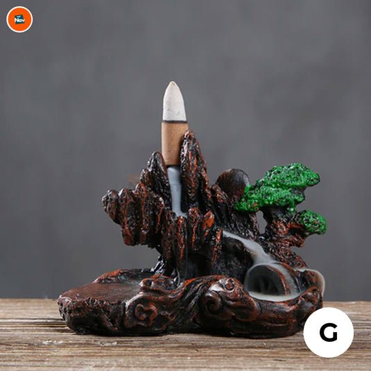 Handcrafted incense waterfall burner