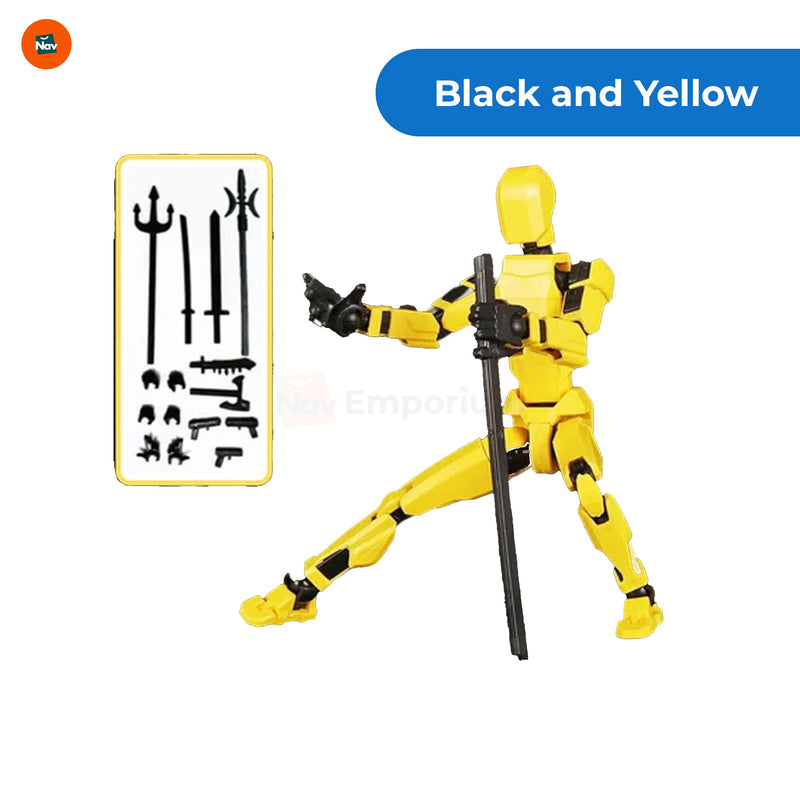 FlexiBot 13 Action Figure Back View 